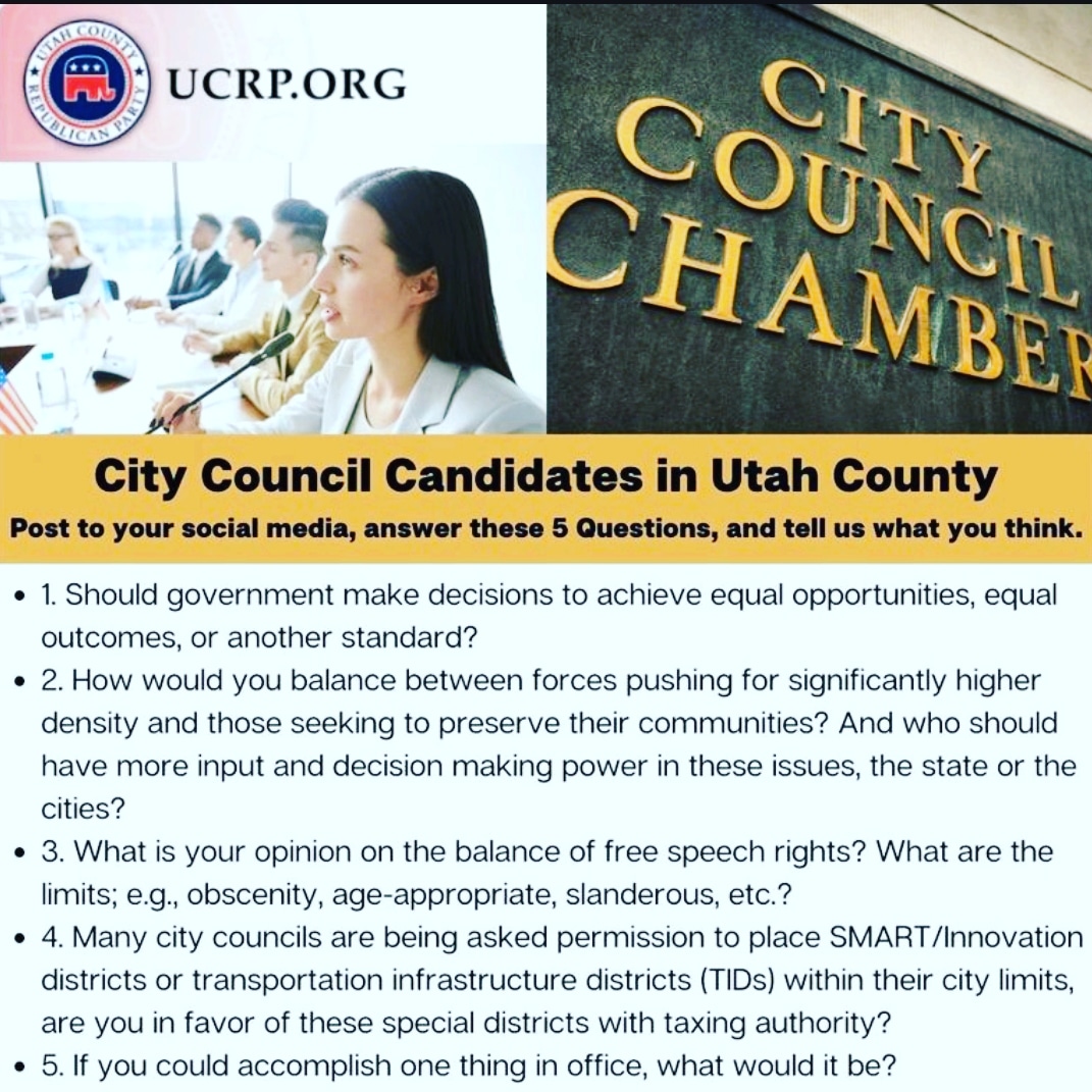 Utah County GOP tweet media