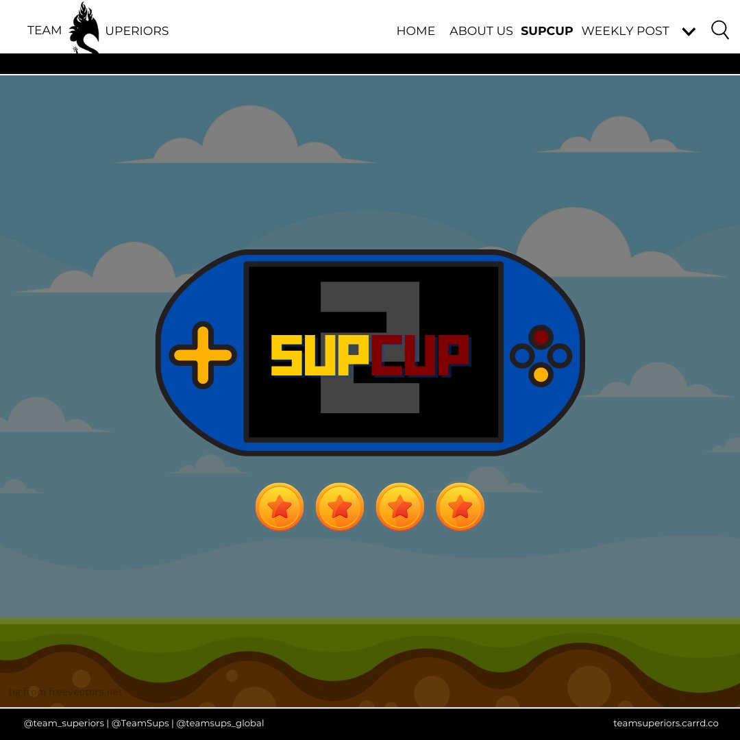 team_superiors's tweet photo. After a great year 1, we're charging into year 2 of #SupCup! Ready, TS members?
Join in the fun while supporting @felipsuperior and our fanbase. Participate in the games to earn points for your GDM, and every quarter, the winning GDM gets a shot at a prize 🤘 Let's do this! https://t.co/vcgcW3H98l