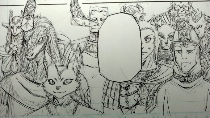 ペン入れ終わらねぇ 