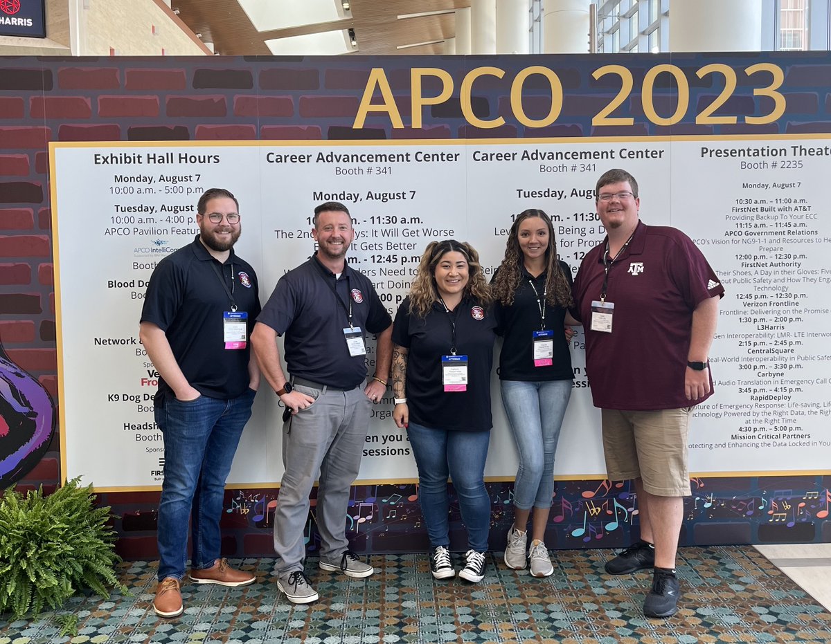 Emergency Communications team members attended the Association of Public Safety Communications Officers Conference this month in Nashville. They learned about existing and next gen 911 technologies, leadership, mental health and training strategies.