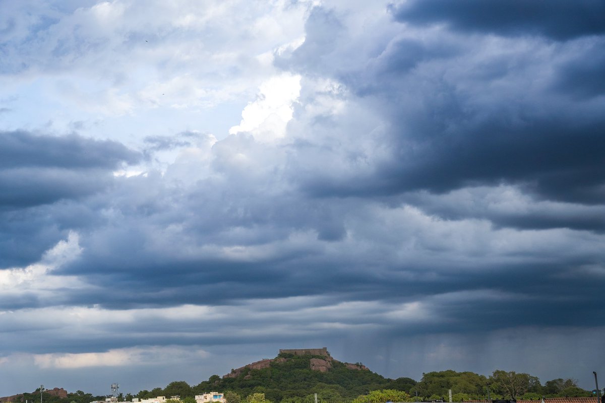 The skies of #Hyderabad…