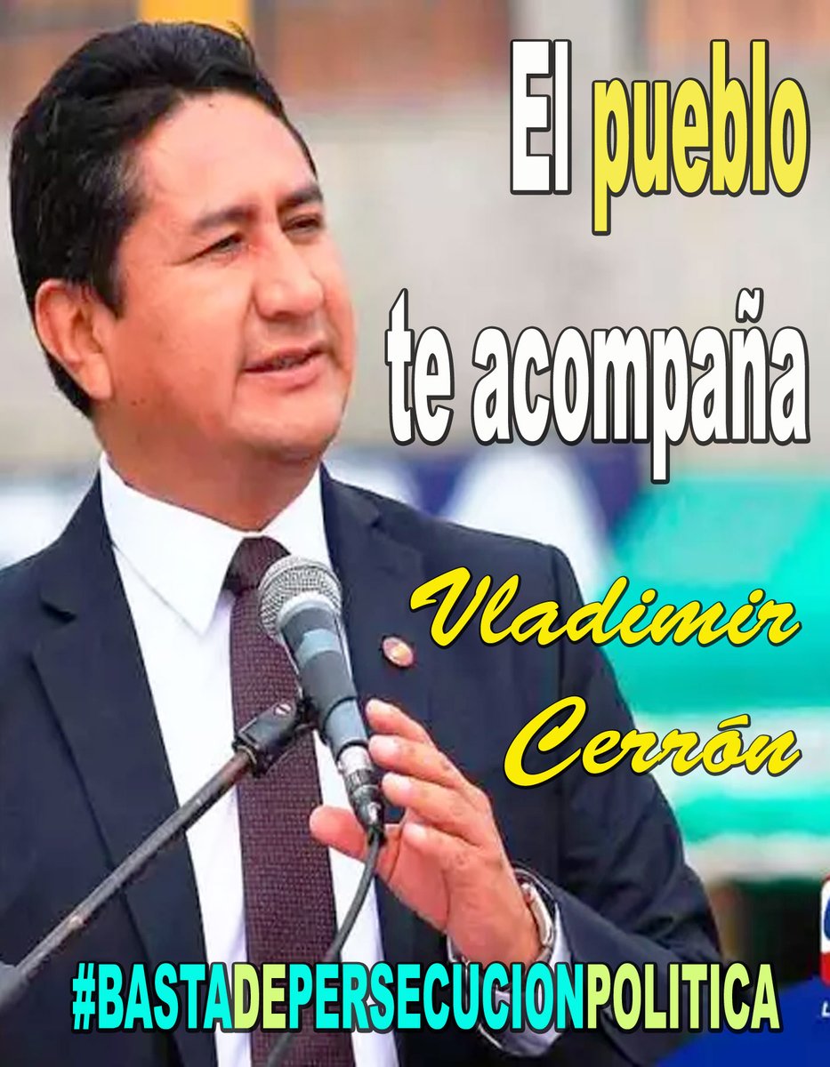 #BASTADEPERSECUCIONPOLITICA En el Perú la Justicia tiene 'color político' y es utilizada como instrumento político para anular dirigentes y lideres populares. Aqui el primer caso de Lawfare es contra el Dr. @VLADIMIR_CERRON @WaykaPeru @PERU_LIBRE1 @ensustrece @ocram