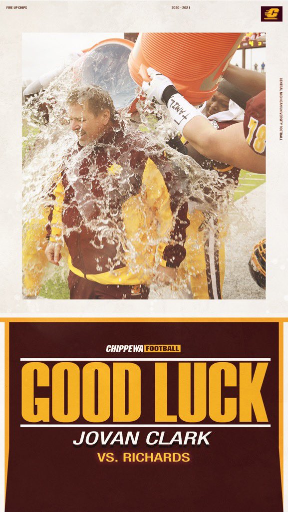 Central Michigan showing love❤️ @CoachMcElwain