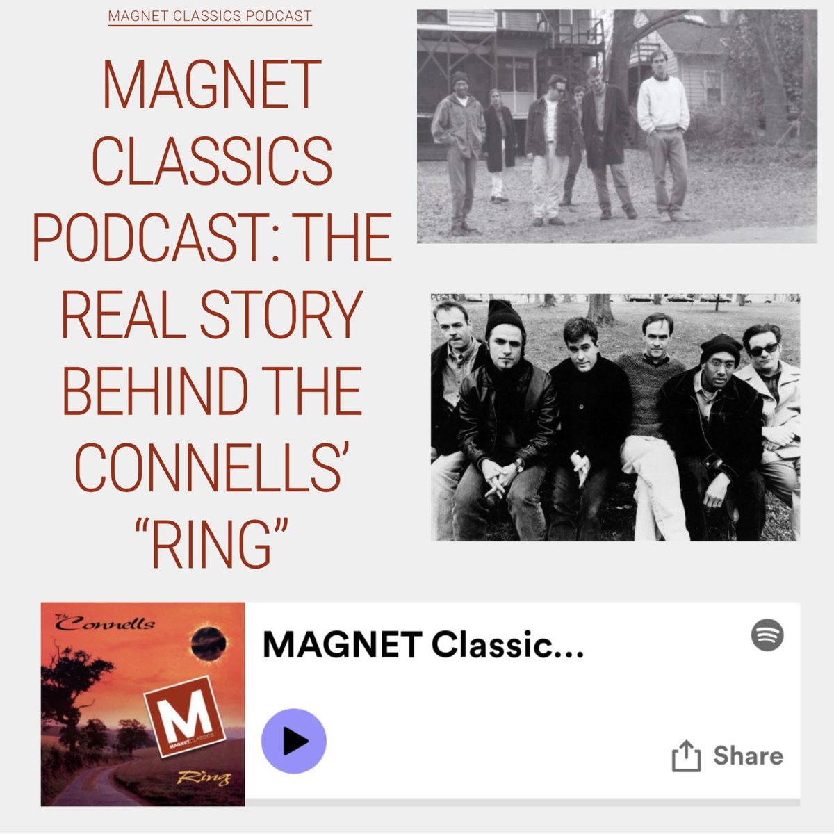 Think you know the real story of 'Ring'? Listen found.ee/vCRJpJ Join Hobart Rowland of @MAGNETMagazine as he goes off script for a candid chat with the Connells’ Doug MacMillan and Mike Connell to get the real story behind the making of 'Ring'