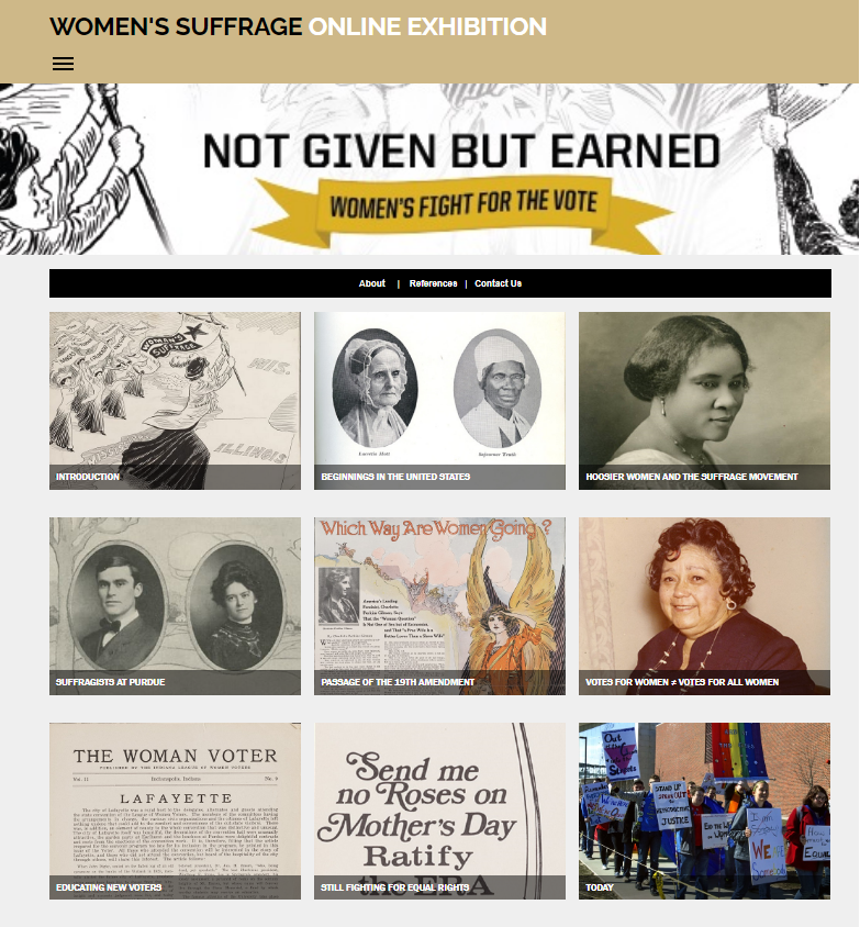 PurdueArchives's tweet photo. Want to commemorate Women’s Equality Day? Check out “Not Given but Earned: Women’s Fight for the Vote!” This exhibition ran from August 2021- April 2022 to commemorate the passage of the 19th Amendment and it’s now permanently available online! https://t.co/9FoXiRZVzU https://t.co/ZDgllj3IwM