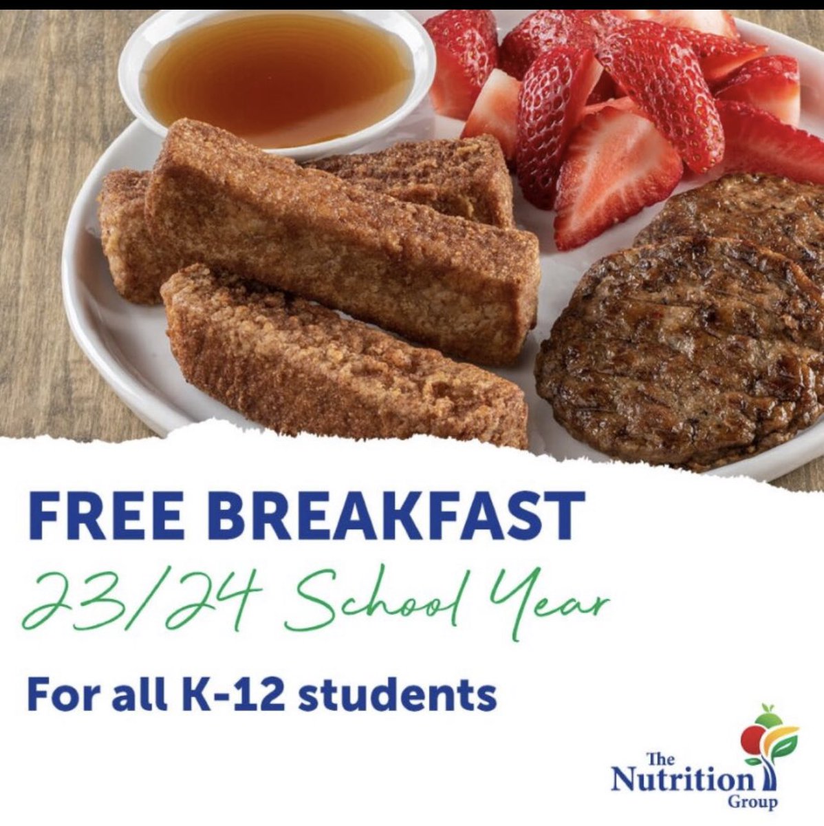 WreckerCafe's tweet photo. Have you heard?! Breakfast for all students in the district will be available at no cost to you for the 2023/2024 academic school year! This is regardless of student or family eligibility for the free and reduced meal  program. #RiseAndShineForBreakfast! #TNGCares #TNG https://t.co/KTnTF0wNDp