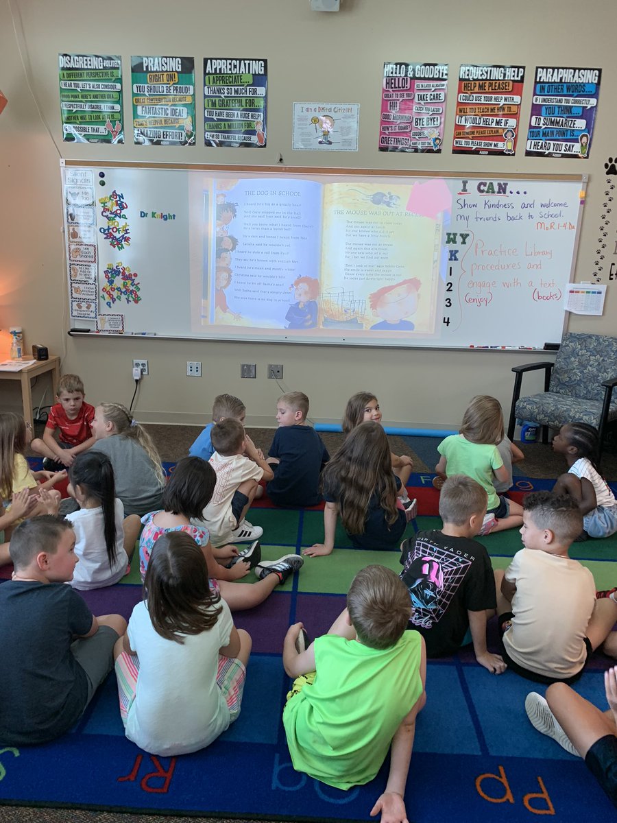 AnEducator's tweet image. 1st Ss enjoyed and shared their main character predictions from our weekly #PawsForAPoem by Mr. David Harrison #SPSUnited #SpsLib @officialSPS @DHElementary @DHELibrary