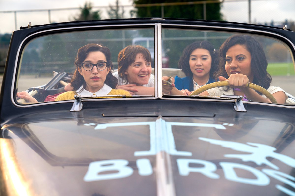 Multifndomss's tweet photo. The pink ladies are hopefully driving towards a new home. Maybe you could give them that? @netflix #SaveRotpl #SaveRiseOfThePinkLadies https://t.co/6XQx8I0eJW