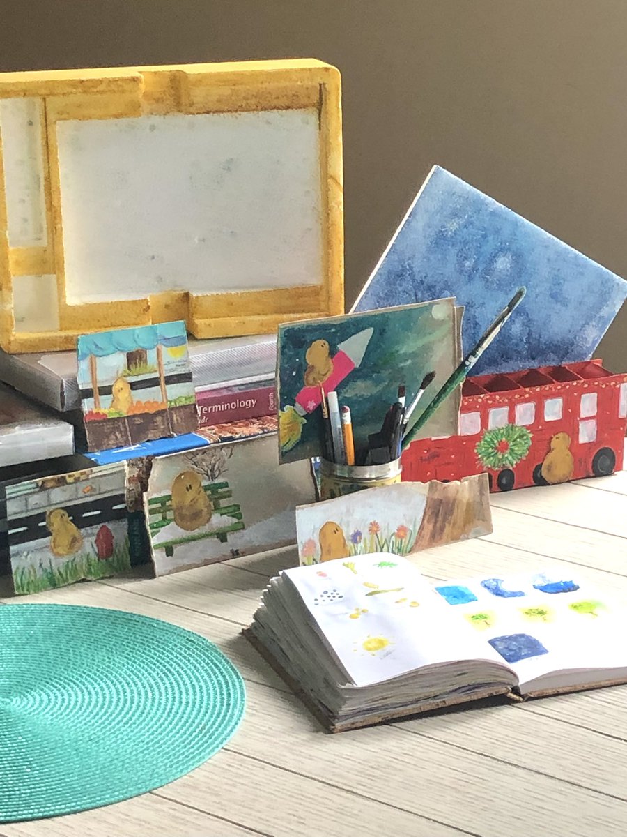 TarotStuff's tweet photo. ✨A little art section… with a work in progress on top (experience the thrill!)… 🎨❤️✨
#withlovefromtwonygirls ❤️🐾 #Art #ArtSection #LittleArtSection #NY https://t.co/GwI3QTD2DH