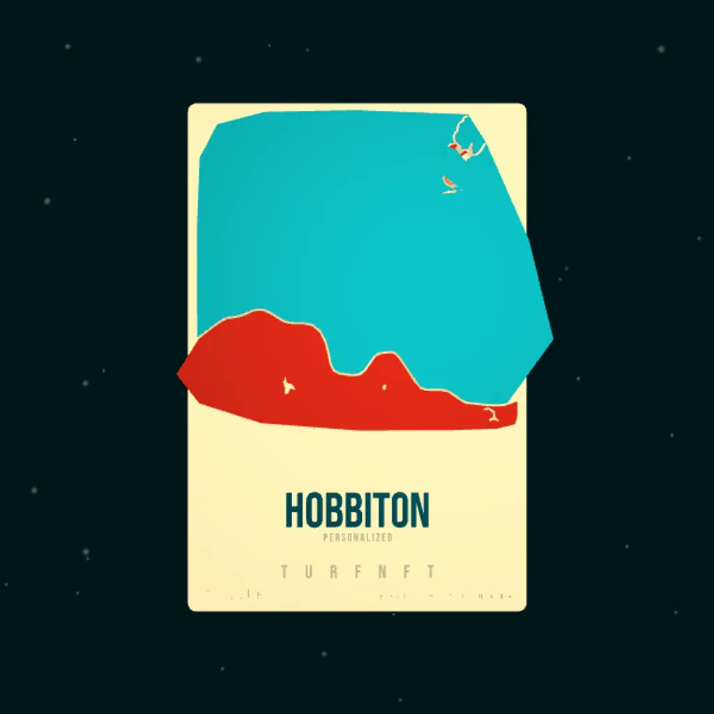 Got the snag of all snags...one near and dear to my heart (❤️‍🔥🧙‍♂️) <a href="/TURF_NFT/">TURF - Map Art You Truly Own</a> .......Hobbiton! Took some squinting to make sure I had the right spot 🤓