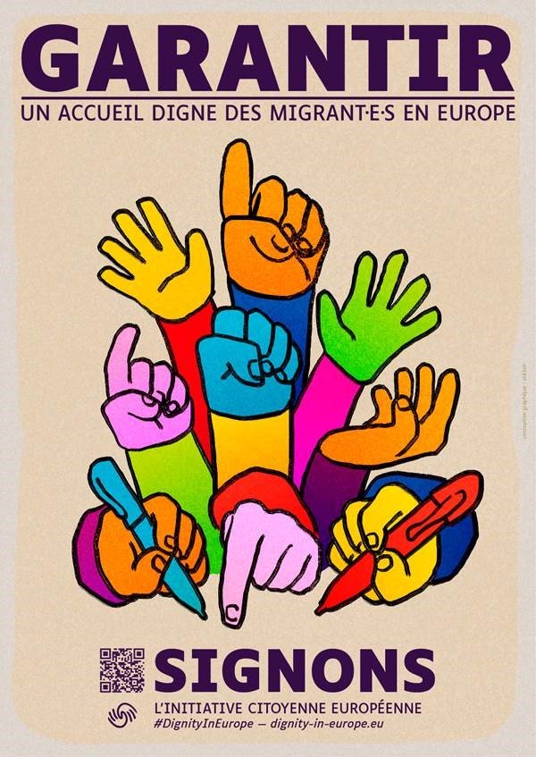 #DignityInEurope

Nous, citoyennes et citoyens, demandons à l’Union Européenne d’assurer aux migrant-es un #Accueil digne, conforme aux #DroitsFondamentaux.

Nous vous invitons à signer cette initiative citoyenne européenne : eci.ec.europa.eu/030/public/#/s…

#Asile #Solidarite #Humanité