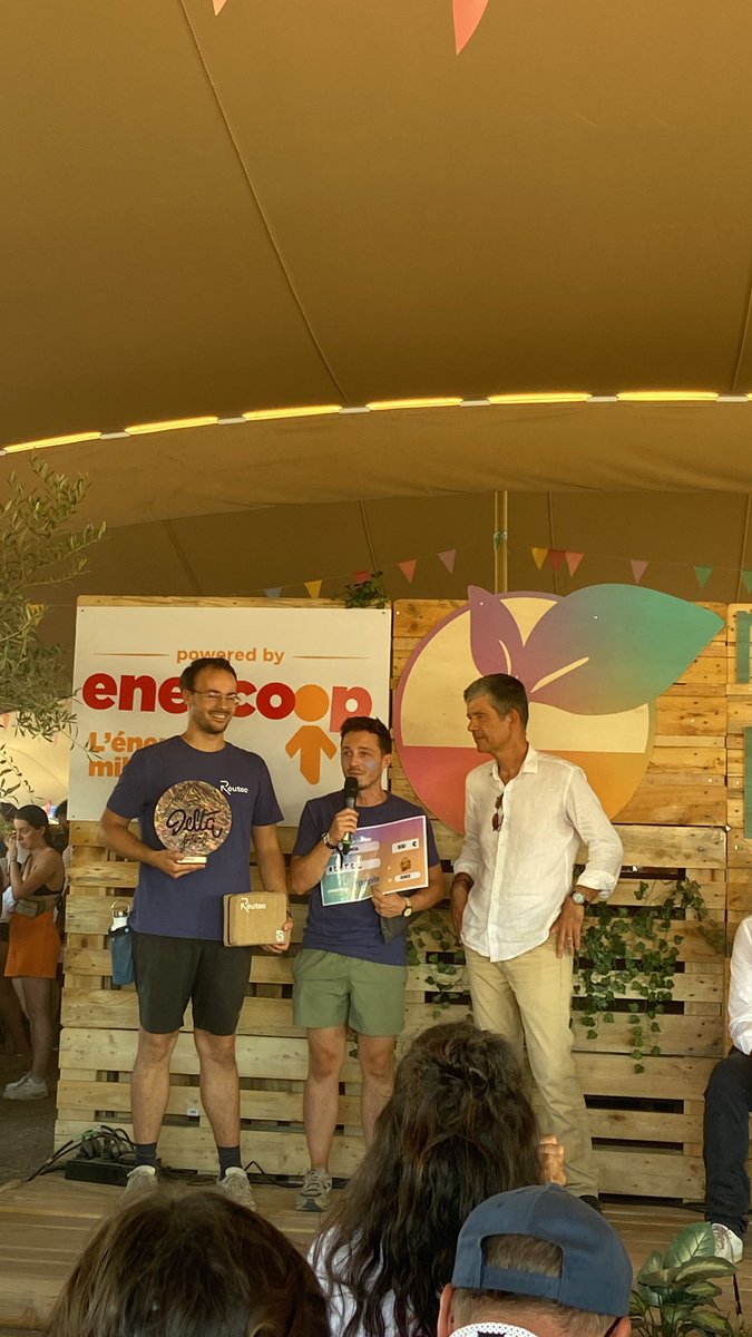 Bravo à Reutec pour le prix Espoir !! Pour mettre fin à l’emballage unique de nos livraisons 📦♻️ <a href="/PepiteFrance/">Pépite France</a> <a href="/deltafestival13/">deltafestival13</a>