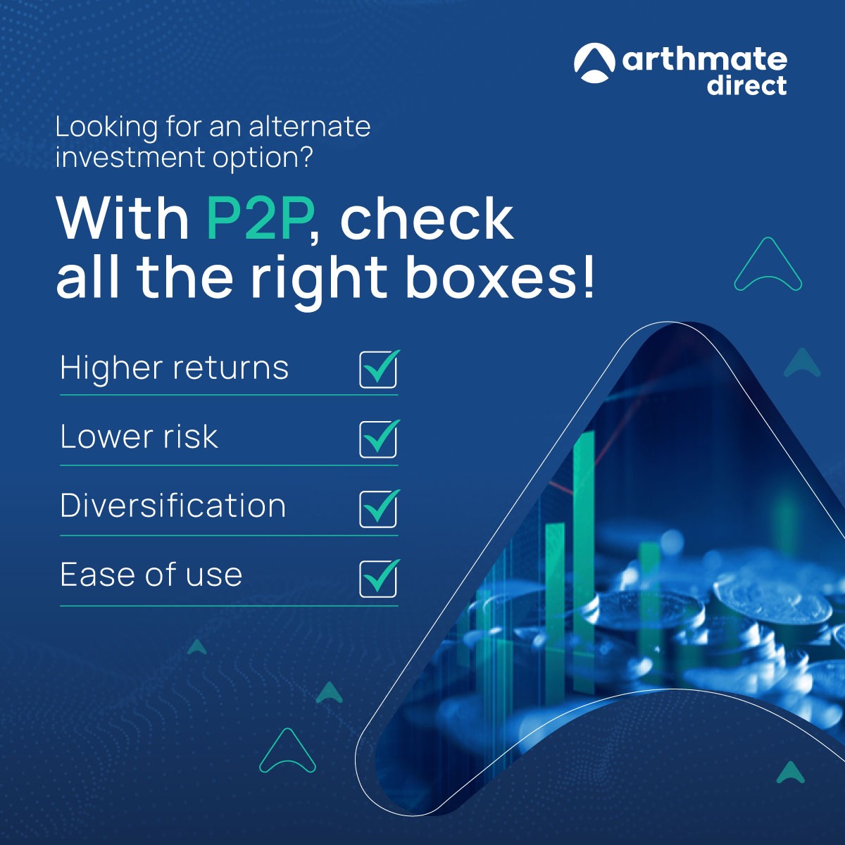 arthmatedirect's tweet photo. Looking to diversify your investment portfolio?
By investing in Arthmate Directβs next generation P2P platform, you can earn returns of up to 13%.
Amazing, right?
Start investing by downloading our app here: https://t.co/oi9fxPyaQF
#p2p #p2plending #p2pfinancing https://t.co/1wAoMBcl2Q