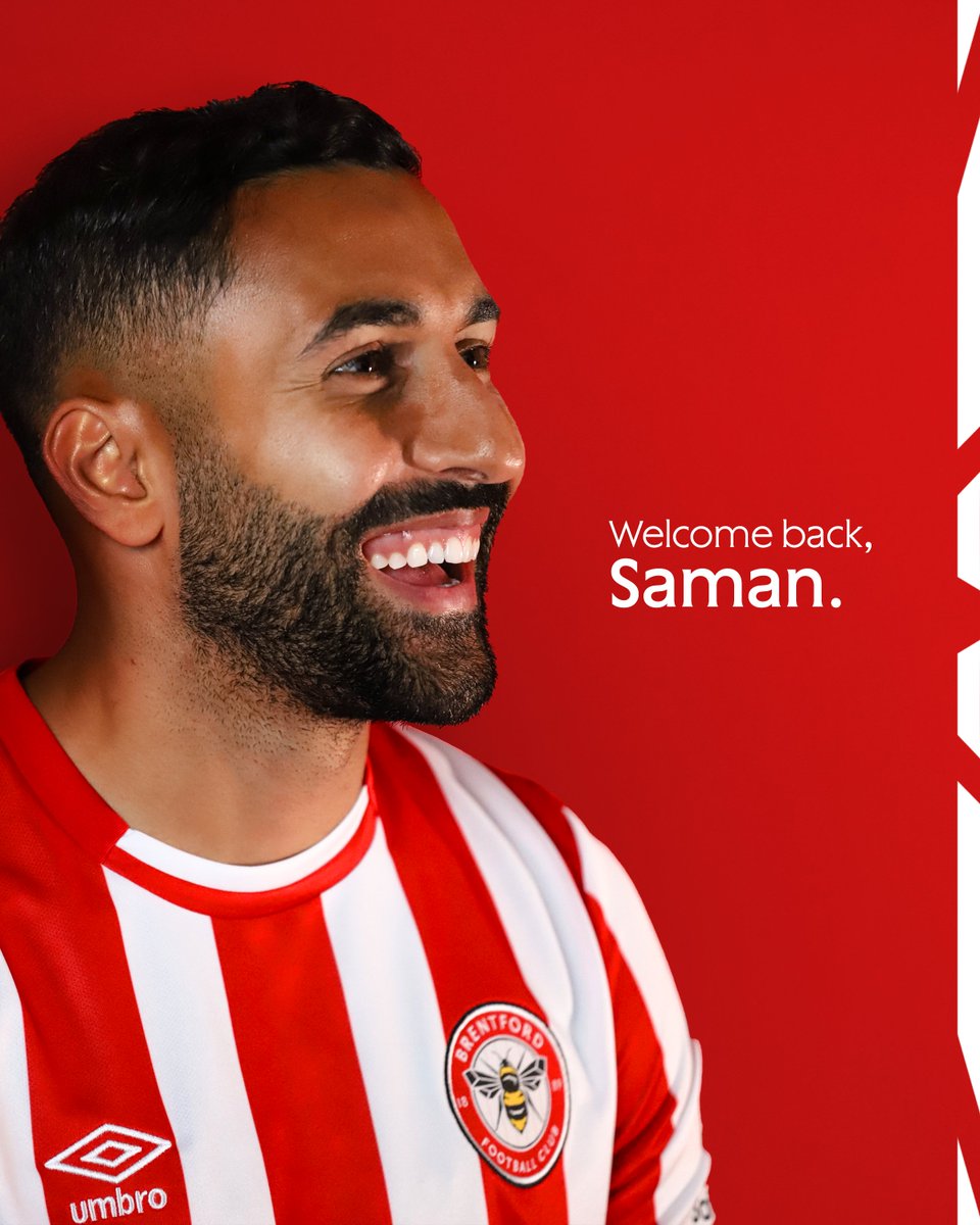 BrentfordFC's tweet photo. ✍ Welcome back, Saman

We're delighted to welcome Saman Ghoddos back to Brentford on a one-year deal https://t.co/WYYfiHSKj0