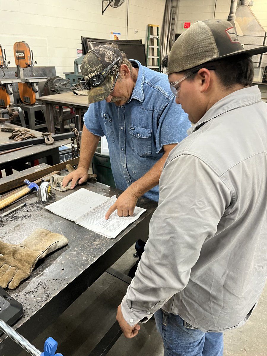 No time is wasted as students in Ag Mech have already started their projects for San Antonio Rodeo.