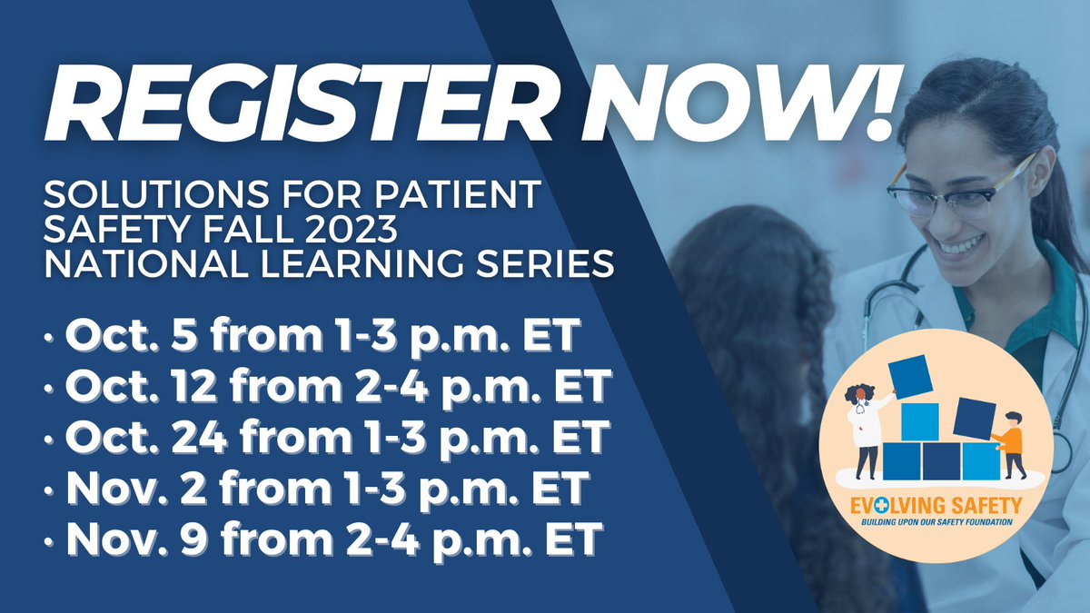 Join SPS for our Fall National Learning Series! The topic for our first session on October 5th is "Accelerating the Evolution of Our Safety Work" 😊

Visit SharePoint to register now #sps4kidsNLS #sharesafety