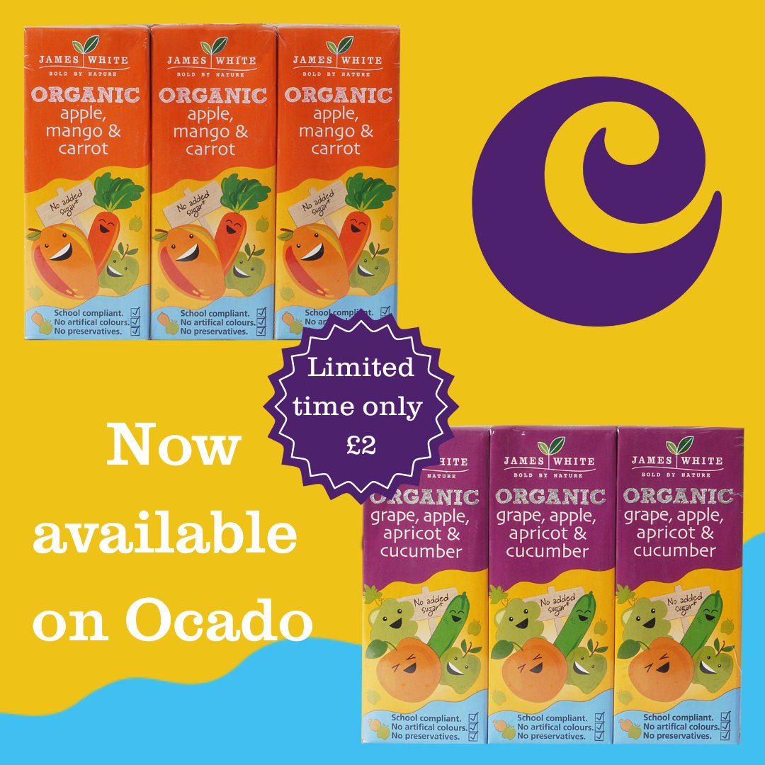 Our brand new kids cartons are now available to buy on the Ocado website. Perfect for back the bank holiday weekend! 

#ocado #kidsjuice #organicjuice #bankholiday #summer #kidsdrinks #limitedtimeoffer #kids