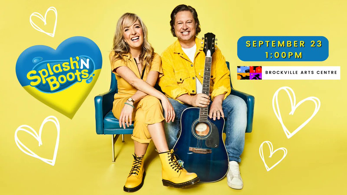 Looking for something the whole family can enjoy? Join SPLASH N BOOTS this fall at the BAC! Music, dancing, and a whole lot of fun! 💛💙 buff.ly/3YtdKEA 🎟

#kidsmusic #canadianmusic #musicforkids #family #familymusic #music #concert #kidsconcert #kids #thingstodowithkids