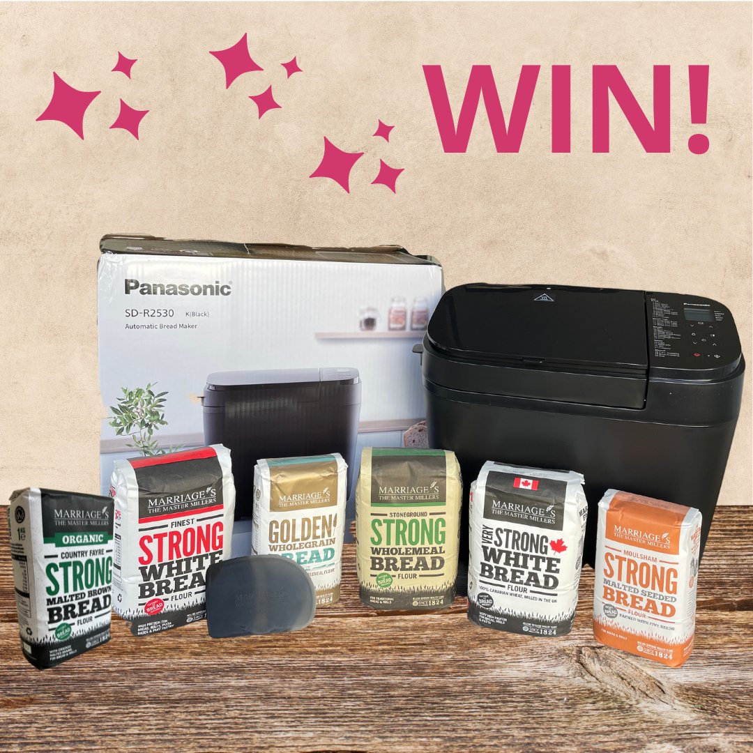 FAB flour! 🥞☕ (@fabflour) on Twitter photo WIN! We’ve partnered with <a href="/marriagesflour/">Marriage’s Flour</a> to give you a chance to win a Panasonic Bread Maker, a branded Marriage’s dough scraper and selection of Marriage’s bread flour! To enter, like this post, follow <a href="/FABflour/">FAB flour! 🥞☕</a> and <a href="/marriagesflour/">Marriage’s Flour</a> and tag a friend! WIN! We’ve partnered with <a href="/marriagesflour/">Marriage’s Flour</a> to give you a chance to win a Panasonic Bread Maker, a branded Marriage’s dough scraper and selection of Marriage’s bread flour! To enter, like this post, follow <a href="/FABflour/">FAB flour! 🥞☕</a> and <a href="/marriagesflour/">Marriage’s Flour</a> and tag a friend!
