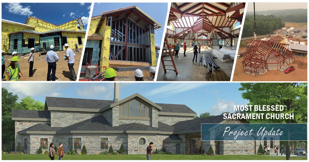 #constructionupdate

The Most Blessed Sacrament Church is coming together very nicely! LAN recently had the opportunity to walk through the construction site and was blown away at seeing our design come to life; we know the community will be too!