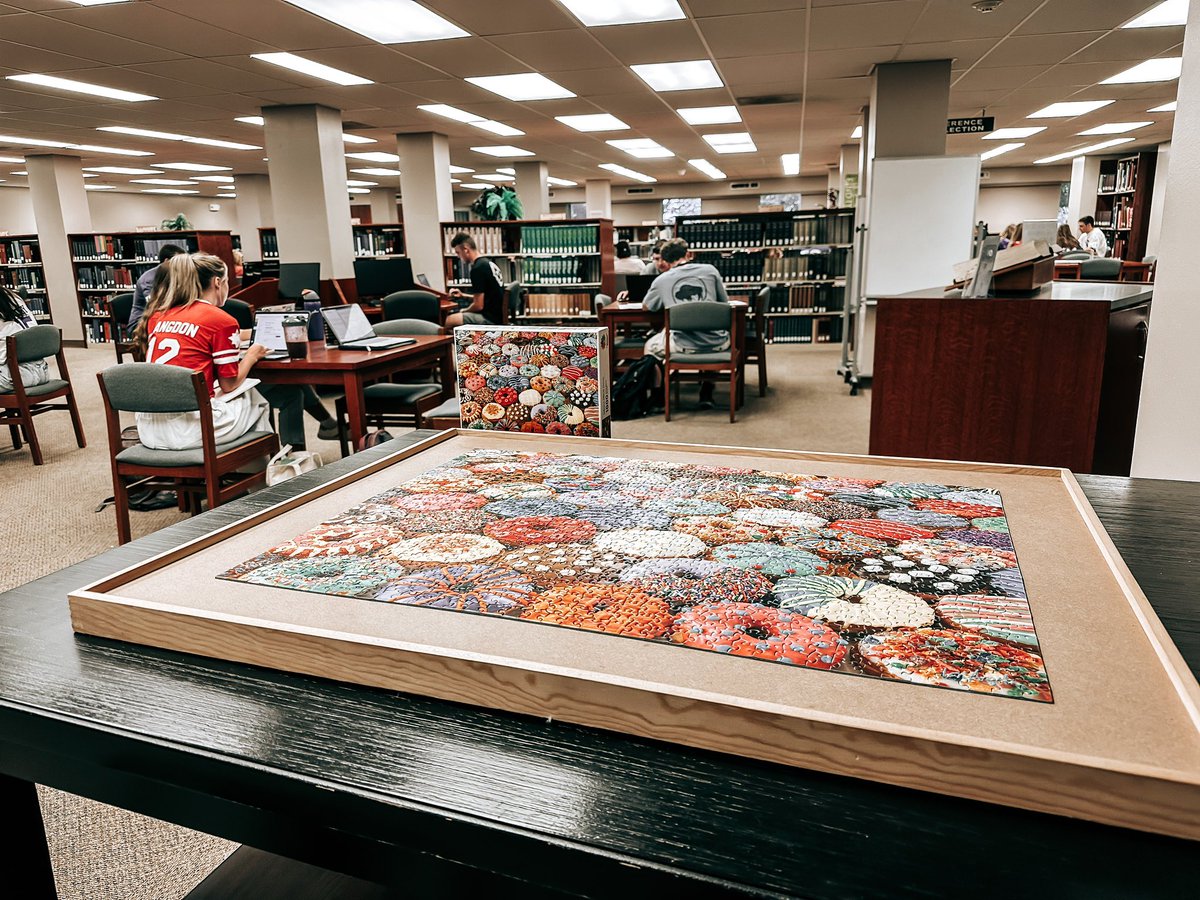 HardingULibrary's tweet photo. First puzzle of the year ✅ https://t.co/MYtYg6ecgF