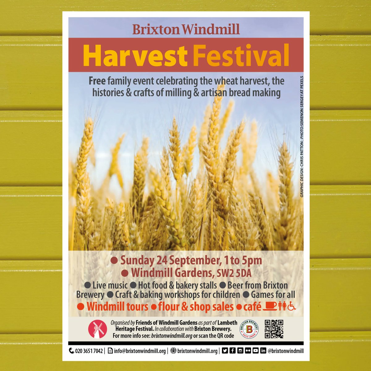 brixtonwindmill's tweet photo. A big thank you to @BrixtonBrewery for supporting us at our next big event on Sunday 24 September. Pop along for a beer or we'll also be selling pimms at our cafe - let's hope for a sunny day! 🍺 😎 https://t.co/vnlXQasaTj