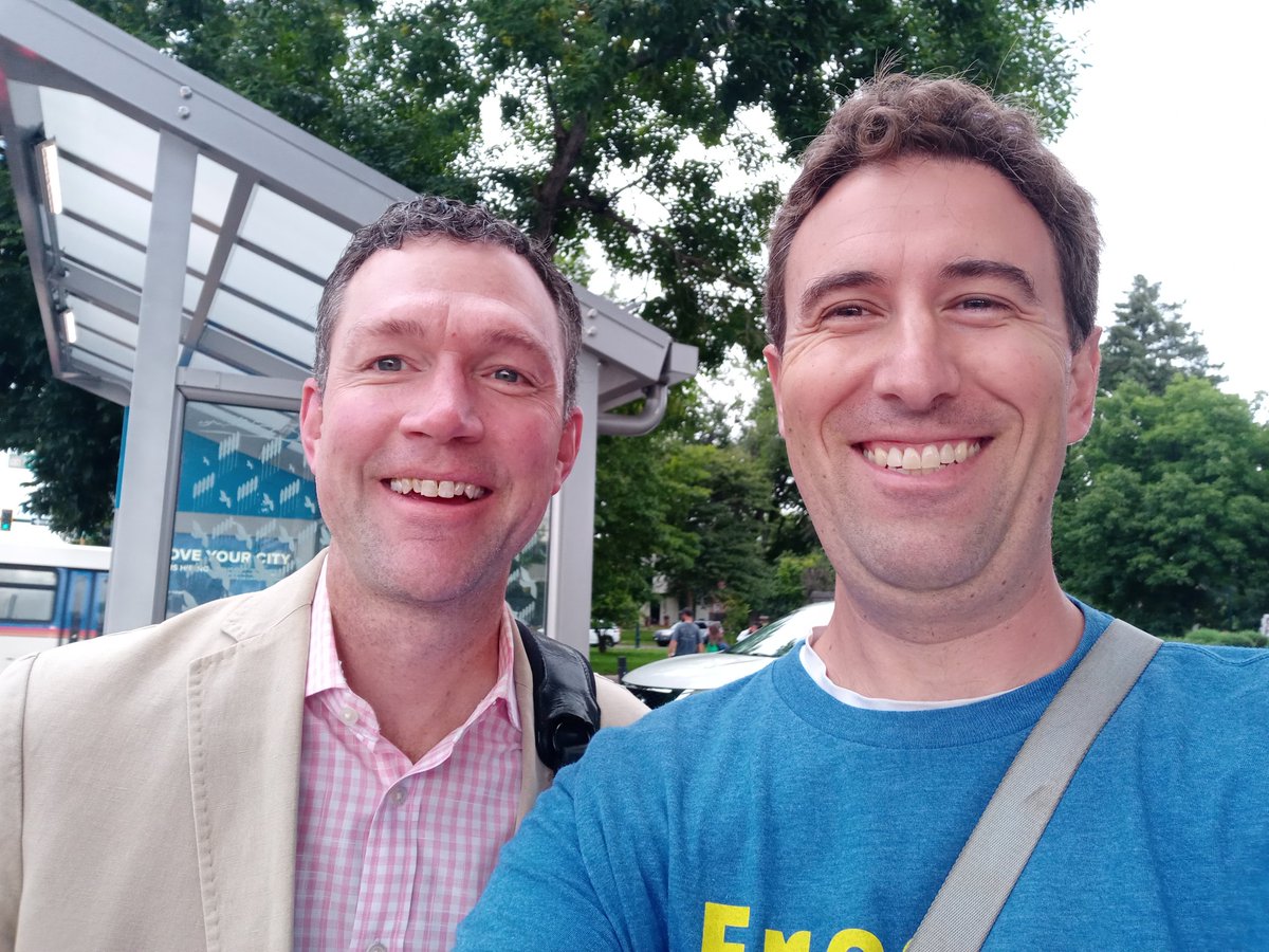 dannykatzbc's tweet photo. This morning the state's interim ozone cmte is meeting to work on #CleanAirColorado solutions. So I hopped on board the @RideRTD 15L with one it's members @Hansen4Colorado for a #ZeroFareforBetterAir ride to the Capitol. Our trip... https://t.co/HwF9OSqbNS