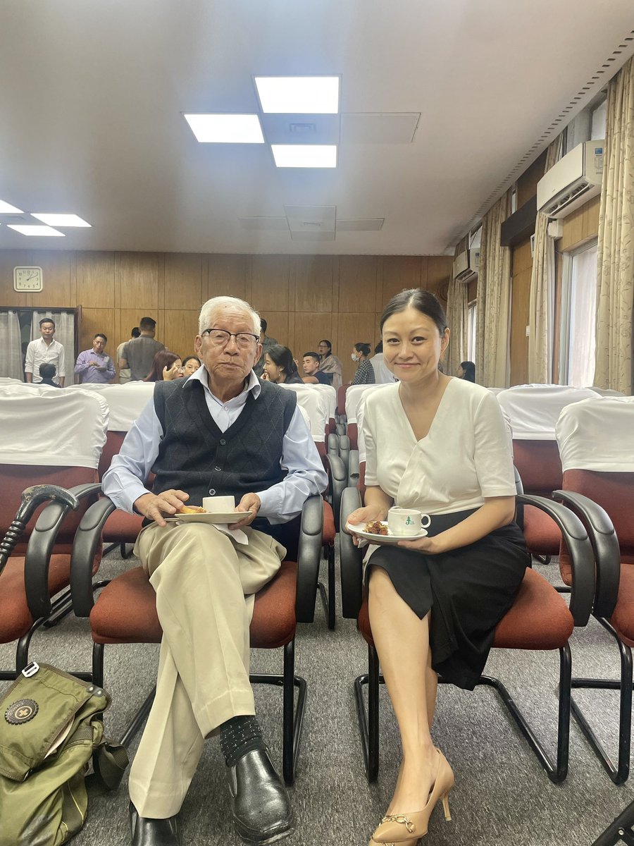HewasaK's tweet photo. Congratulations to our alumna Sedenguno Lhousa (MA Eng batch of 2022) on the release of “Poetry Like Pineapple”
Touched to meet other alumni and the Founders’ acquaintance known through their Human Rights work, Zapuvisie Lhousa. Thank you for the books. https://t.co/RMTt3sF7Ds