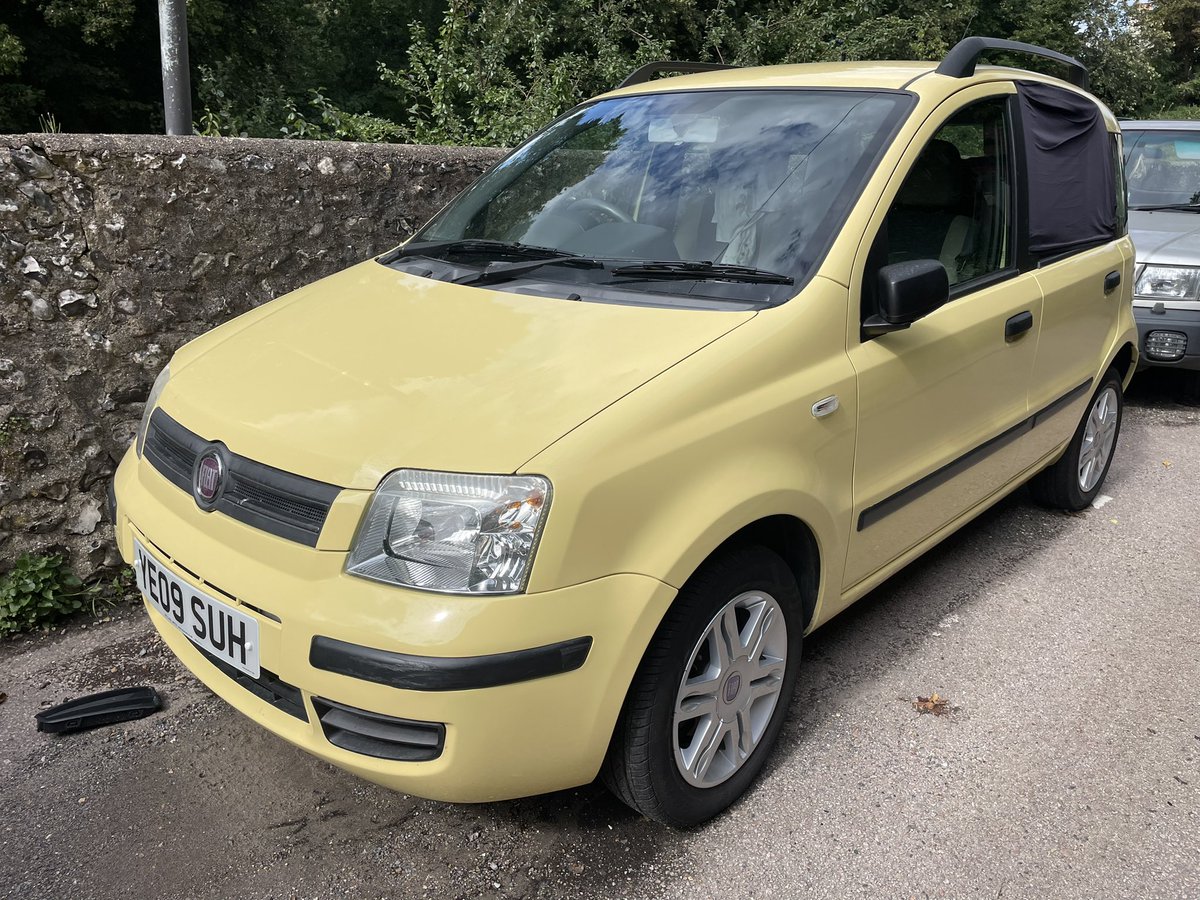 Stunning condition Panda spotted in the backwaters of Lewes today. What a thing of utter loveliness 💛 Naturally I refitted the dropped grille which appeared to have fallen after a over vigorous wash (drip puddles evident)  <a href="/thealso/">jim</a>