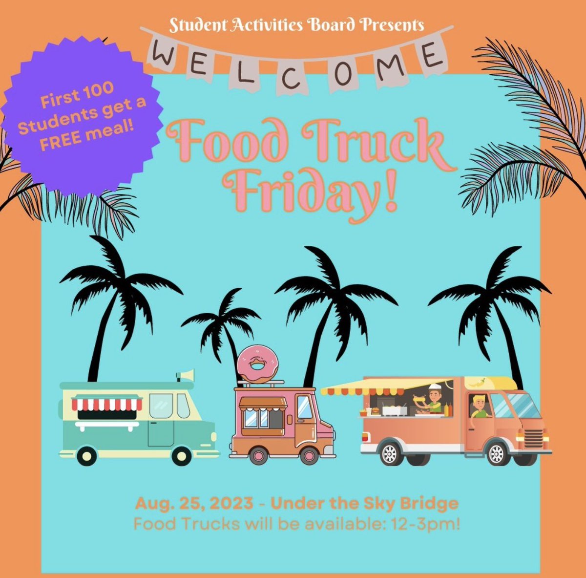 The first 100 <a href="/purduefw/">Purdue University Fort Wayne</a> <a href="/IUFortWayne/">IU Fort Wayne</a> students, food is FREE for you from 3 of the best Fort Waybe food trucks! Be there today 12-3!