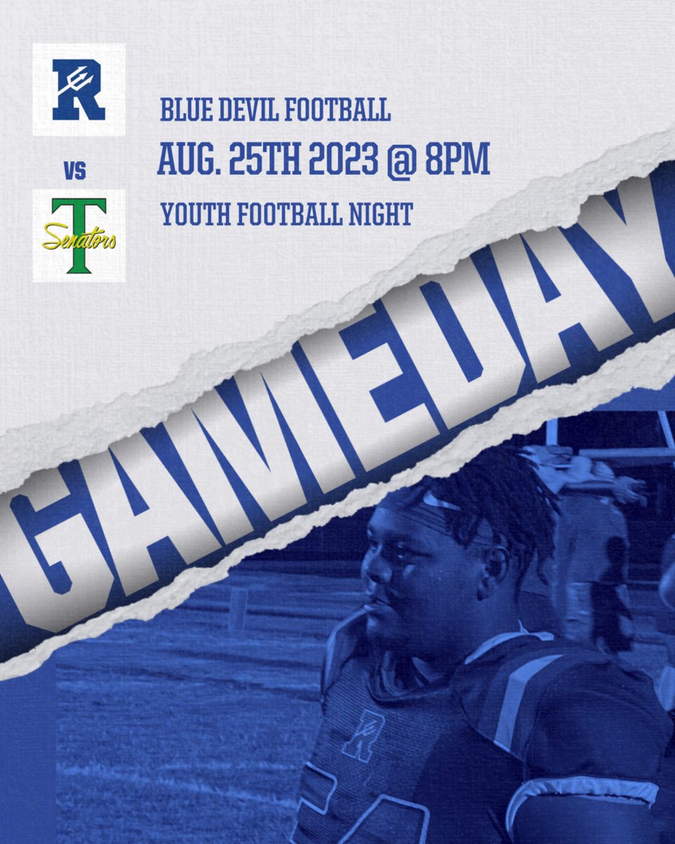 ReadingAthletic's tweet photo. Come down to Veteran's Memorial Stadium tonight at 8 p.m. to cheer on the Blue Devils as they take on Taft. Kickoff is at 8 p.m. Tonight is also Youth Recognition night, starting at 7:15 p.m. We will also be welcoming back the Class of 1963!! @ReadingCSD #@GORBD https://t.co/Gl4k4lGrV5