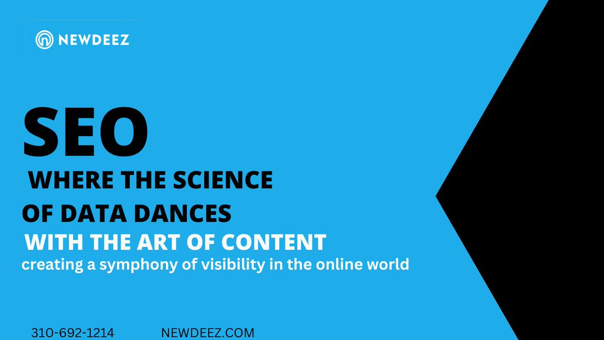 newdeez's tweet photo. SEO : Where the science of data dances with the art of content creating a symphony of visibility in online world
Contact Us at NEWDEEZ: https://t.co/g9k7FxLlJt
#seocompanyinlosangeles #searchengineoptimizationservices #affordabl https://t.co/j2bkIoiRJD