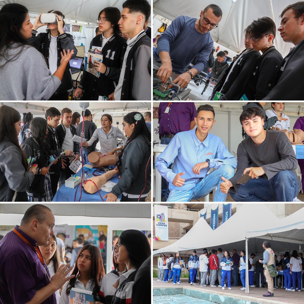 SENA_Caldas's tweet photo. #EnEsteMomento los cuatro centros de formación del @SENA_Caldas participan en #ExpoCampus, feria a la que acuden estudiantes de instituciones educativas para conocer oferta educativa. Nuestra entidad está allí con su capacidad tecnológica y poderosa oferta educativa. #SomosSENA https://t.co/qvDxZn3eN3