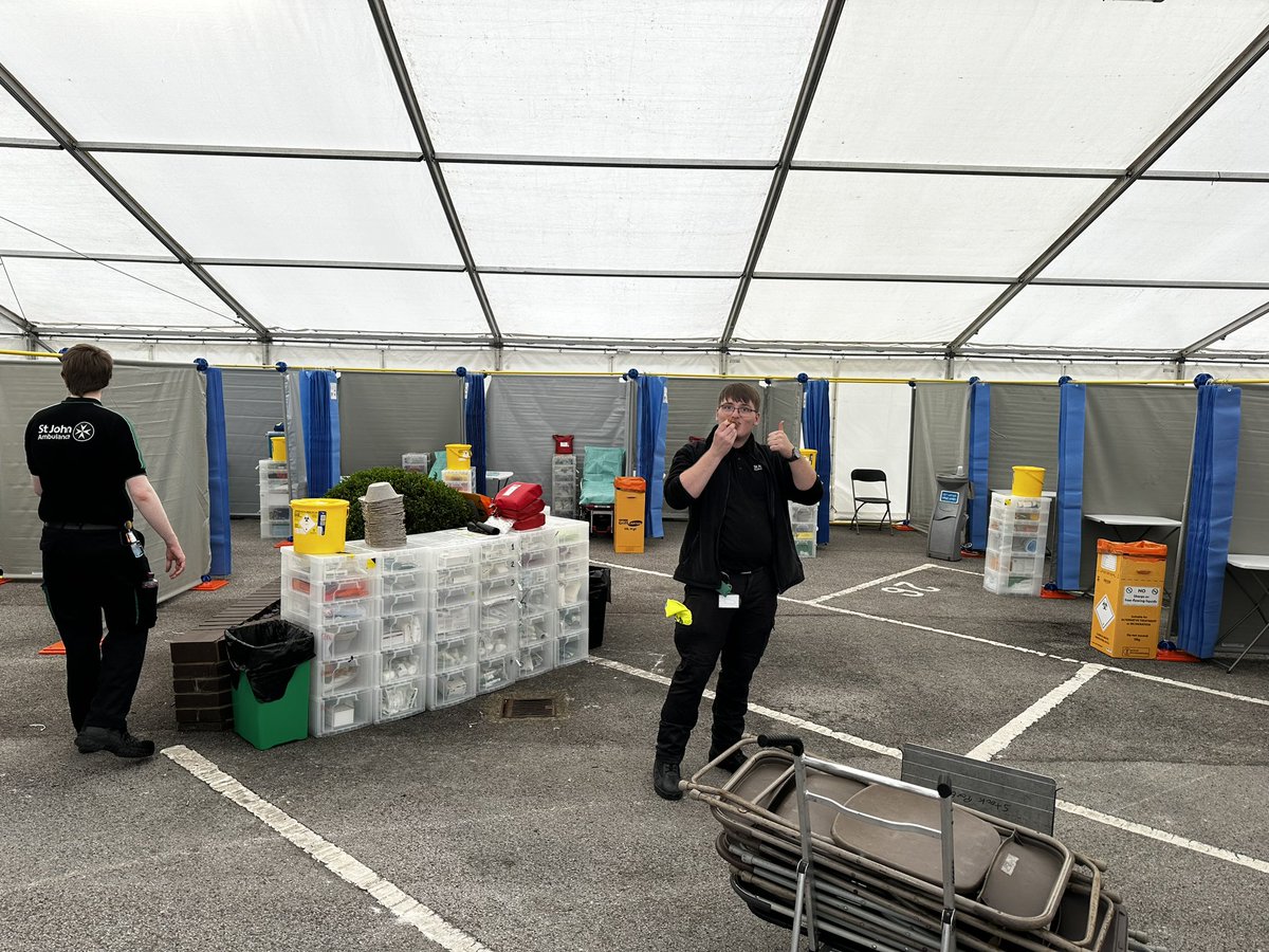 Treatment centre complete. Manchester pride is a go.
