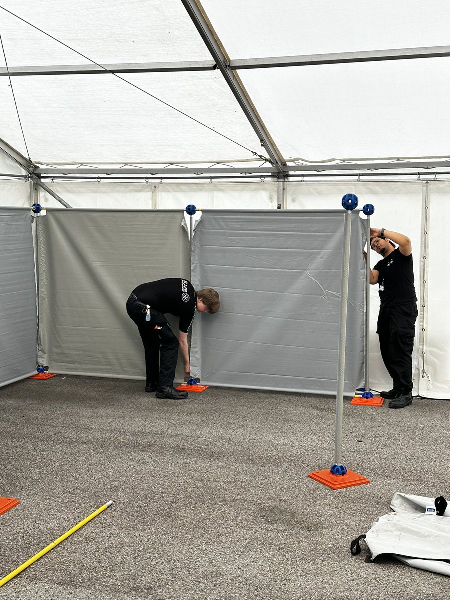 GmLogisticsTeam's tweet photo. Treatment centre complete. Manchester pride is a go. https://t.co/ahaFdosItf