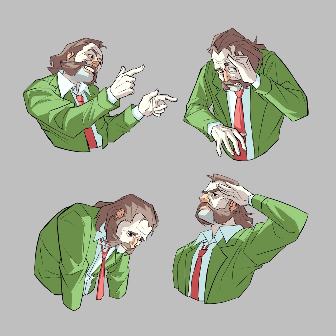 FoolyCurly's tweet photo. Harry Expression sheet 🪩🪩💿🍺If Disco Elysium were an animated series with a cult following of those that get cancelled after corporate mergers #DiscoElysium #characterdesign #visdev https://t.co/FyWq4ys47L