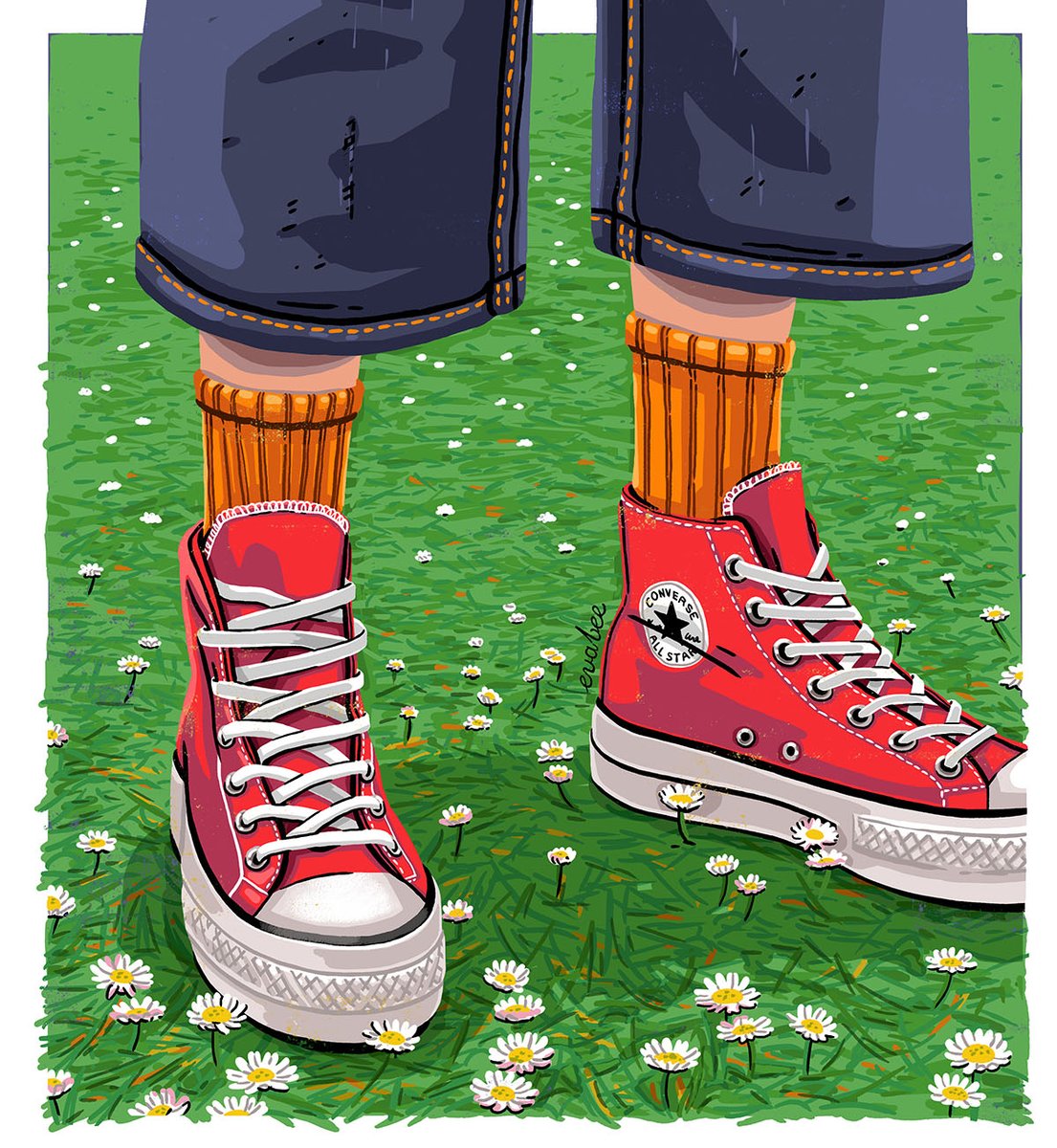 New self promo illustration, enjoyed the detail on this one :)

#illustrator #illustration #conversetrainers #editorialillustration #magazineillustration