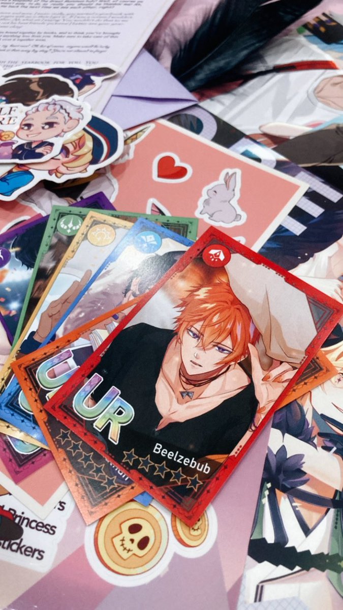 My copy of <a href="/RADyearbook/">RAD yearbook: OM fanzine ✦ FINISHED</a> zine is finally here! Super happy to have been part of this fanzine!
It was great to have been part of the obey me fandom and gave me memories of when all I drew then was beel 🧡🥺🍔