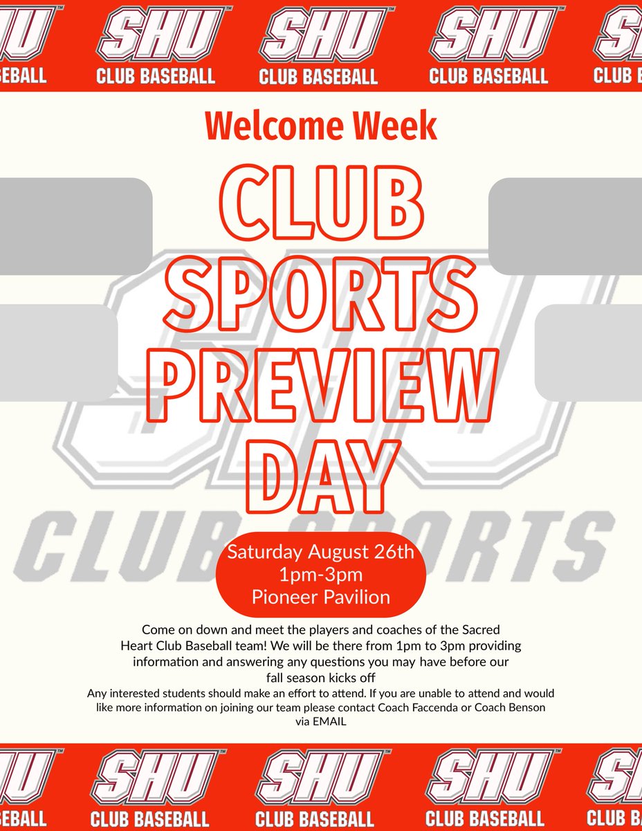 Sacred Heart Club Baseball tweet media