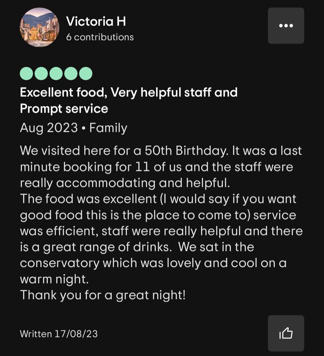 TheMillpool's tweet photo. A TripAdvisor Review given by a recent Customer! 
Visit us on Hipswell Highway, CV2 5FR. 
-
-
-
-
#pub #millpool #themillpool #themillpoolcoventry #coventry https://t.co/TKhGvFixKx