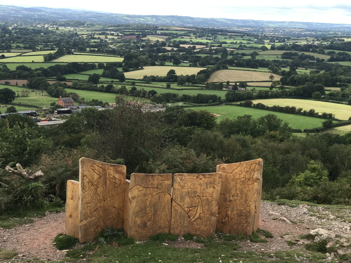 Culmstock Beacon - seat with a view! @ExmoorwithJack @visitdevon @Myfavouriteben2 @stormhour #DEVON #Scenery