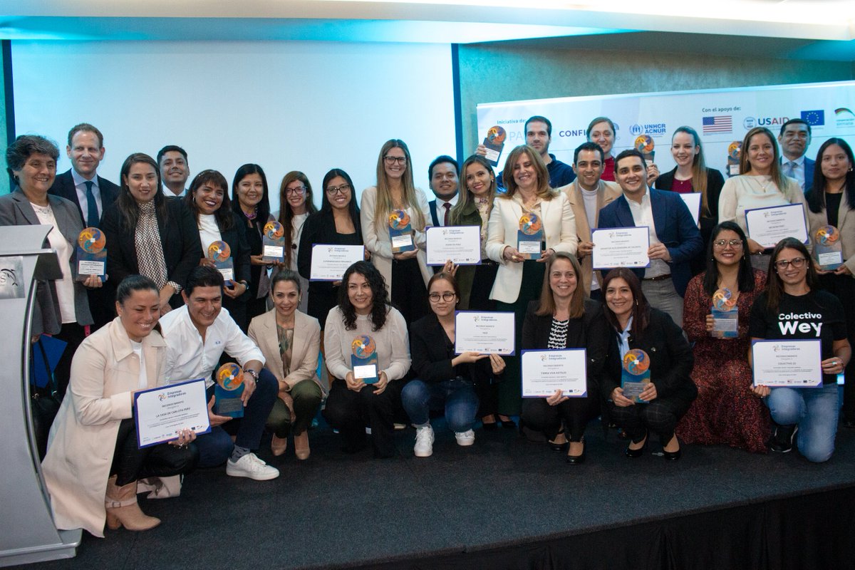 CONFIEP's tweet photo. La iniciativa #EmpresasIntegradoras que impulsan PADF, CONFIEP, @CedroPeru y @ACNURPeru, reconocieron a 15 empresas por sus buenas prácticas para la inclusión laboral de personas con discapacidad, adultos mayores, migrantes y refugiados en situación de vulnerabilidad. https://t.co/DH7KVEuy29