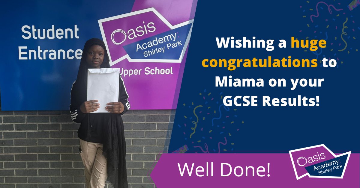 Oasis Academy Shirley Park tweet media