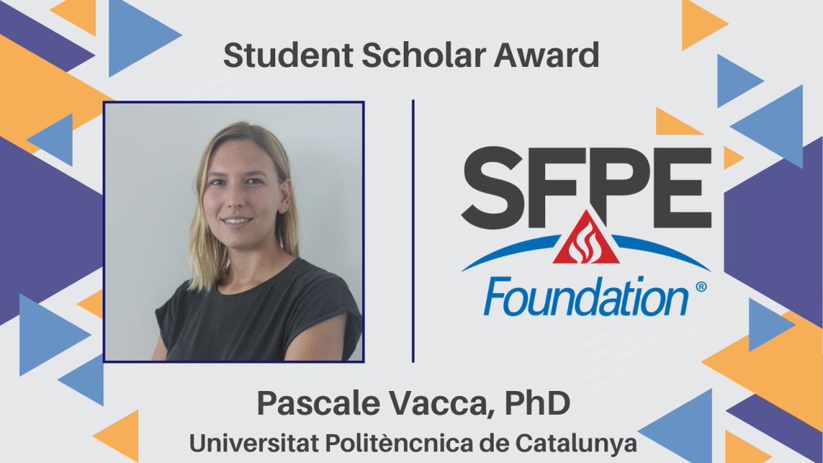 🔥 Award winning alumni 🔥

👉 Silvia Arias graduated in 2013 and is one of the recipients of the Jack Bono Award for Engineering Communication

👉 Pascale Vacca graduated in 2017 and was awarded a 2023 Student Scholar Award 

#SFPE #fire #firesafety #engineering #IMFSE #award