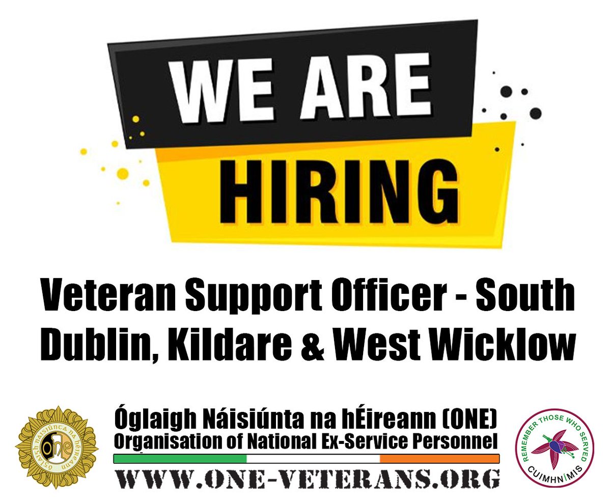 Job Advertisement – Veterans Support Office (VSO)

Full Job Specifications can be viewed here: one-veterans.org/job-advertisem…

#DefenceForces #Veterans #Charity #Support #Comradeship #Advocacy #Remembrance #job #opportunity #hiring #Jobs #JobFairy #VeteransSupportingVeterans