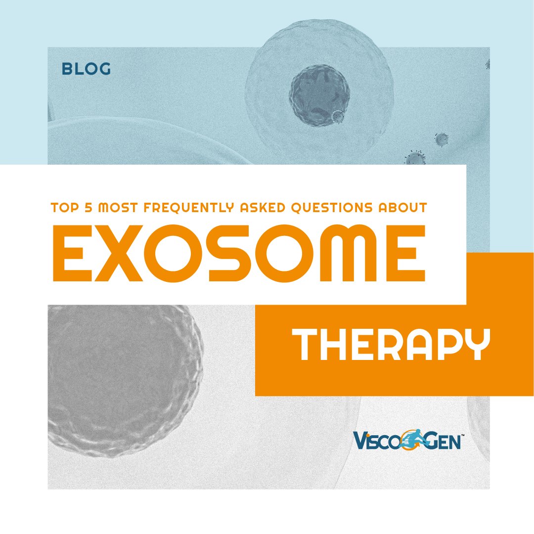 Exosome therapy is a cutting-edge new treatment that is driving the evolution of the healthcare industry. But what is it, and how does it work? Our latest blog answers the top 5 FAQs about exosome therapy! Check it out at viscogenorlando.com/2023/08/top-5-…

#ViscoGen #ExosomeTherapy