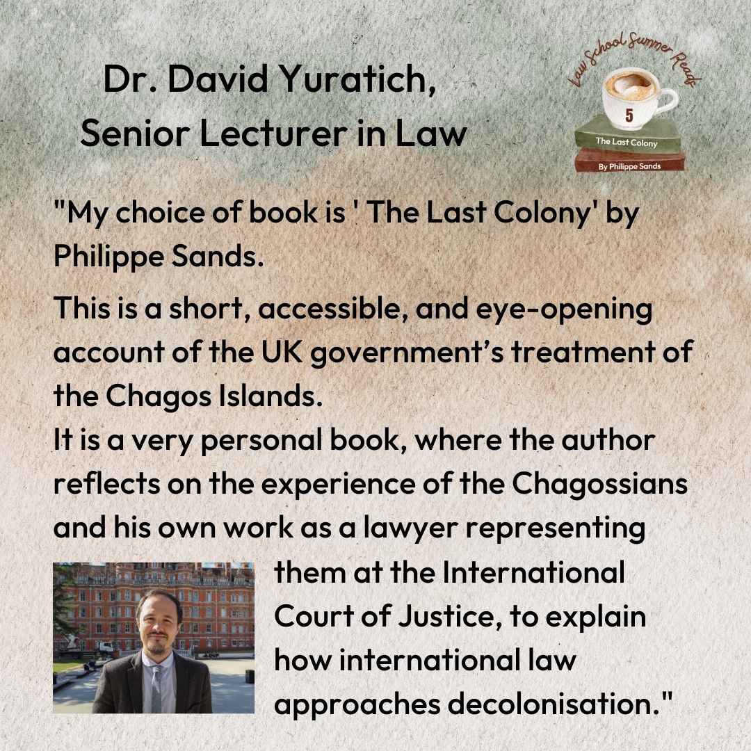 Exeter Law School (@exeterlawschool) on Twitter photo What does your 📕📘📚 wishlist look like?
Our Law School Summer Reads series has great ideas for books with a legal flavour.
Senior Lecturer <a href="/DavidYuratich/">David Yuratich</a> has this week's suggestion by @philippesands
#inspiring #law #goodreads #internationallaw #decolinisation #humanrights What does your 📕📘📚 wishlist look like?
Our Law School Summer Reads series has great ideas for books with a legal flavour.
Senior Lecturer <a href="/DavidYuratich/">David Yuratich</a> has this week's suggestion by @philippesands
#inspiring #law #goodreads #internationallaw #decolinisation #humanrights