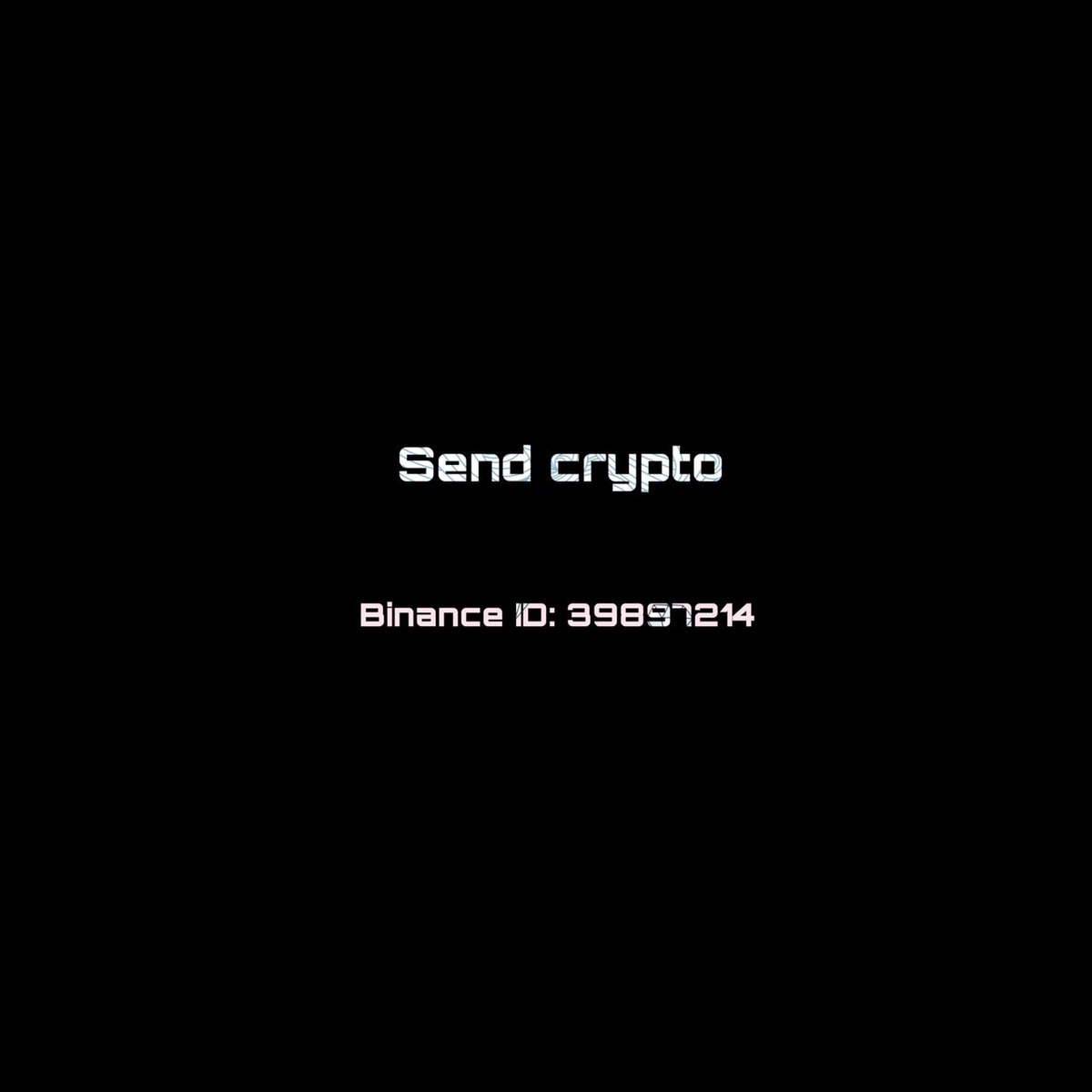 sendcrypto0lzz's tweet photo. @rovercrc Send some plz🙏
Binance ID 39897214 https://t.co/XueYAr0Ean