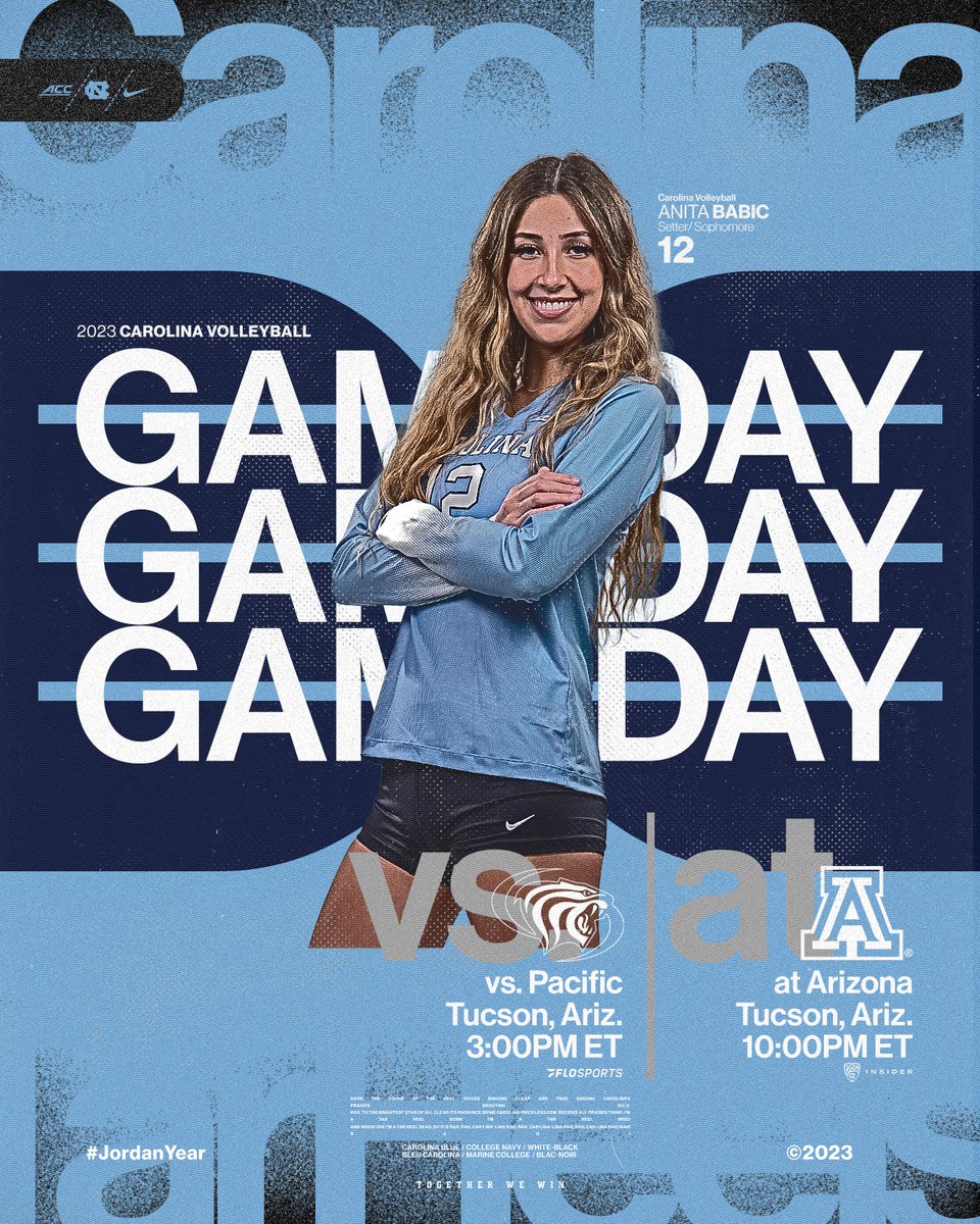 𝐆 𝐀 𝐌 𝐄 𝐃 𝐀 𝐘 🌵 🌞

🆚: Pacific/Arizona
⏰: 3 pm/10 pm ET
📍: Tuscon, Az.
💻: @flosports ($)/PAC12Insider ($)
📈: arizonastats.com 

#GoHeels