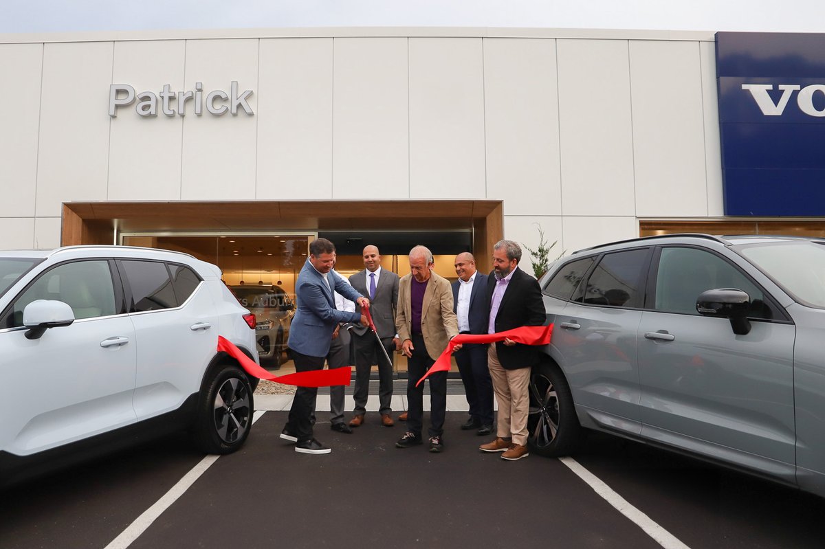 VolvoCarsAuburn's tweet photo. ✂ Thank you to everyone who joined us for our ribbon cutting ceremony last night at our gorgeous new home in Auburn. We are so grateful and excited for the future of Volvo Cars Auburn! #GrandOpening #RibbonCutting https://t.co/PQ6fXtBDI2